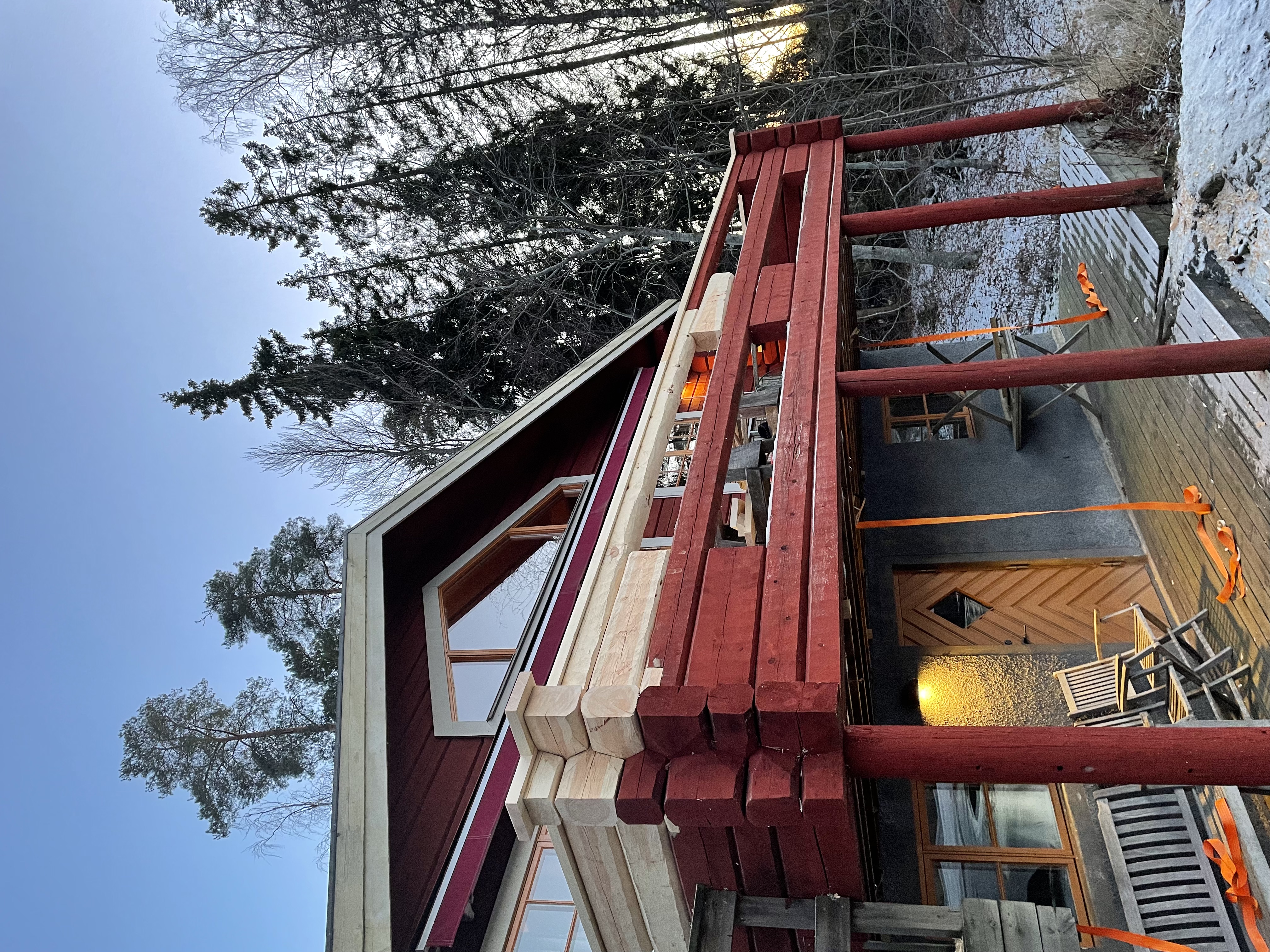 Reparation av timrad balkong