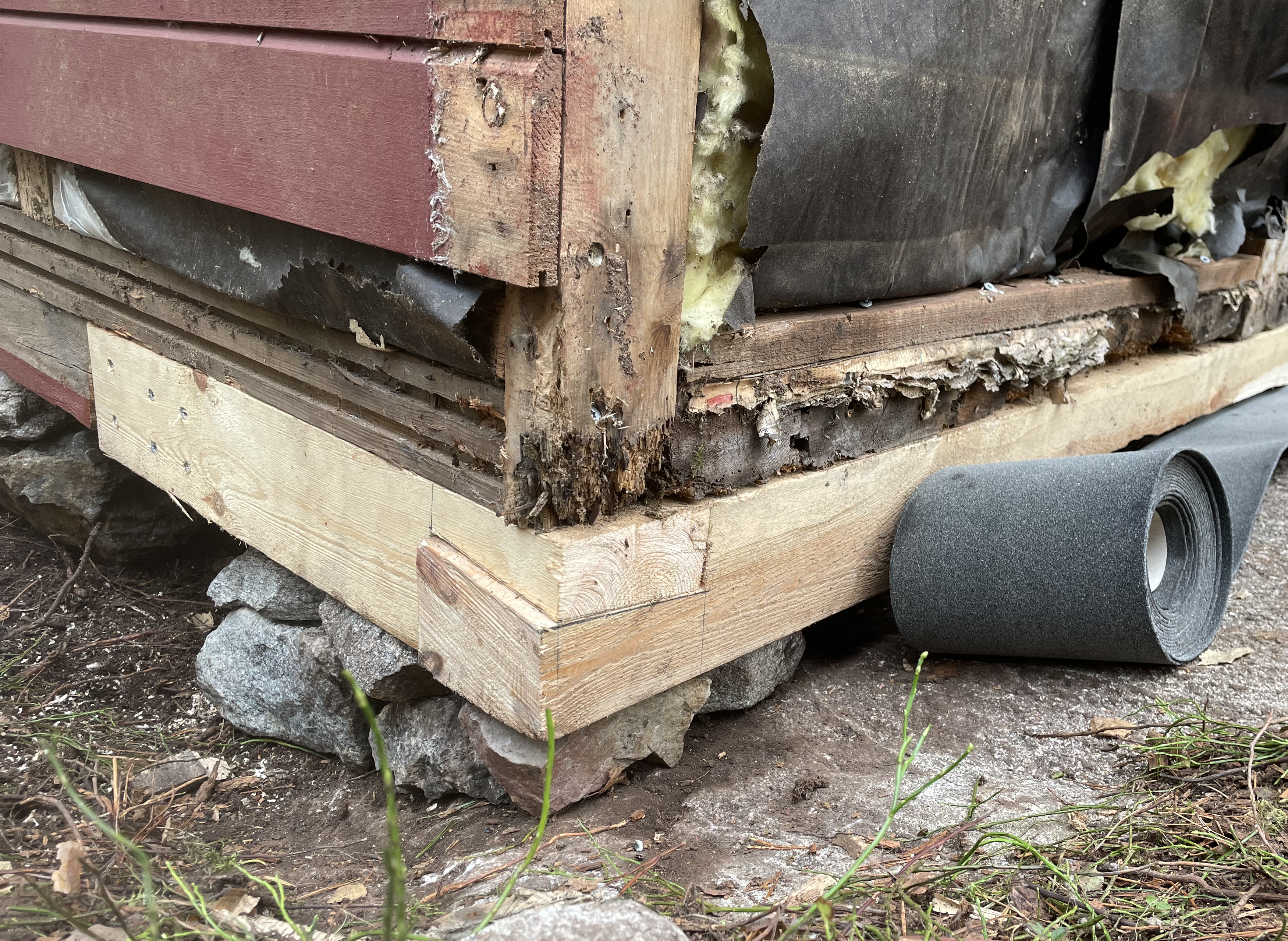 Byte av syll på regelstomme